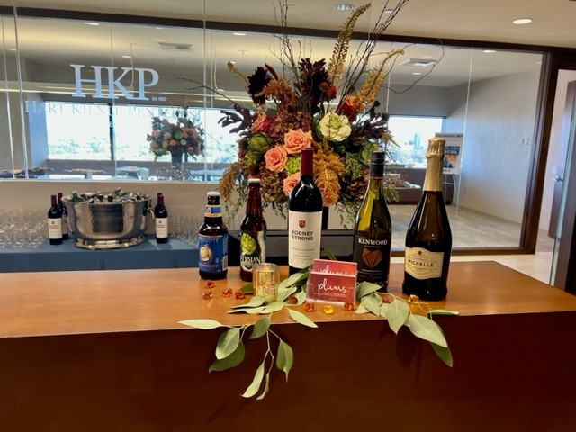 Photo of welcome table at HKP's 40th Anniversary Open House