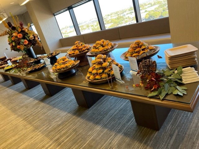 Photo of buffet at HKP's 40th Anniversary Open House