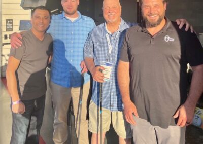 Social top golf event group photo